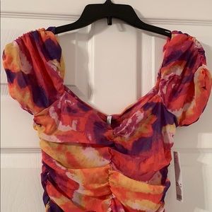 Brand new UO Kailua mesh rushed mini dress!